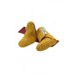 Angel Wings Sweater Shoes - mustard