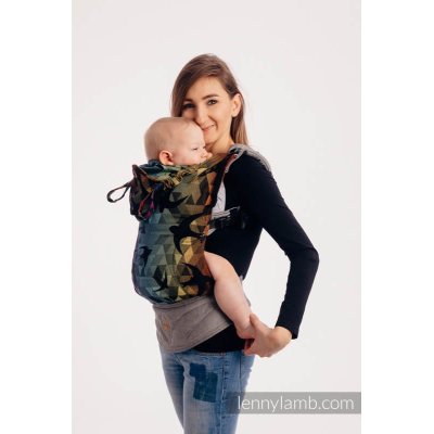 LennyLamb LennyGo ergonomické nosítko Choice - Swallows Rainbow Dark