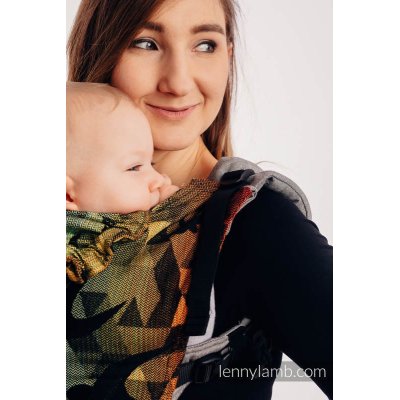LennyLamb LennyGo ergonomické nosítko Choice - Swallows Rainbow Dark