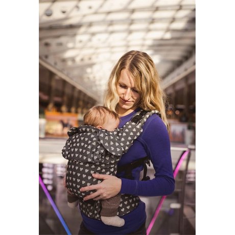 MoniLu ergonomic babycarrier UNI START Peacock Ocean