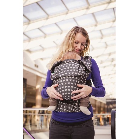 MoniLu ergonomic babycarrier UNI START Peacock Ocean