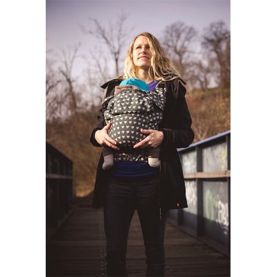 MoniLu ergonomic babycarrier UNI START Peacock Ocean