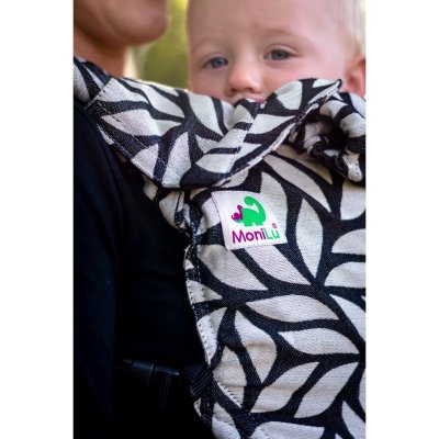 MoniLu ergonomic babycarrier UNI (Adjustable) Leaves Coal