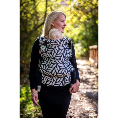 MoniLu ergonomic babycarrier UNI (Adjustable) Leaves Coal