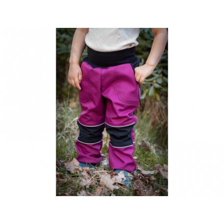 Loktu She - kids softshells trousers - raspberry