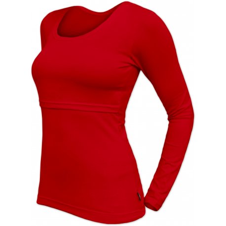 Jozanek Breastfeeding T-shirt Catherine long sleeved - red