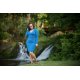 Jozanek Breastfeeding Dress - long sleeves - Amalia - Petrol