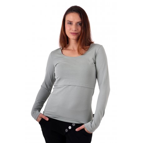 Jozanek Breastfeeding T-shirt Catherine long sleeved - olive