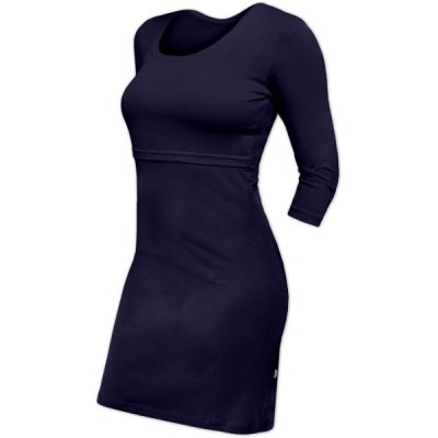 Jožánek Kojící šaty Elena - 3/4 rukáv - tmavě modré