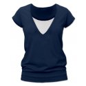 Jozanek Breast-feeding T-shirt Karla, short sleeves, JEANS colour