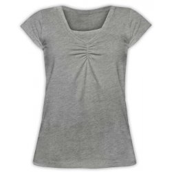 Jozanek Breast-feeding T-shirt Klaudie, short sleeves, GREY MELANGE