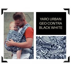 Aloe ergonomické nosítko - ONE - Yaro Urban Geo Contra Black White