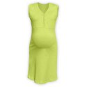 Jozanek Maternity and breastfeeding nightdress with snap-button neckline Cecilie, LIGHT GREEN