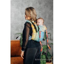 LennyLamb Onbuhimo back carrier - Rainbow Lace Silver