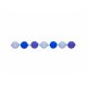 Silicone beads Mama Chic - royal blue - light blue