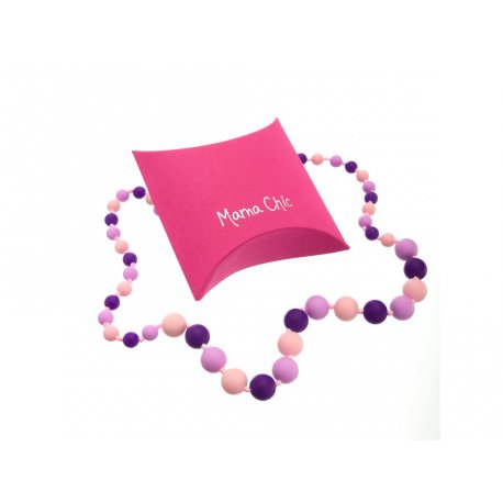 Silicone beads Mama Chic - purple - lilla - pastel pink