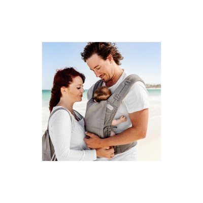 Fidella FlyClick Halbfbuckle babycarrier Chevron - Light Gray