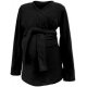 Jožánek Těhotenský a nosící zavinovací kabátek Zina, fleece - černý