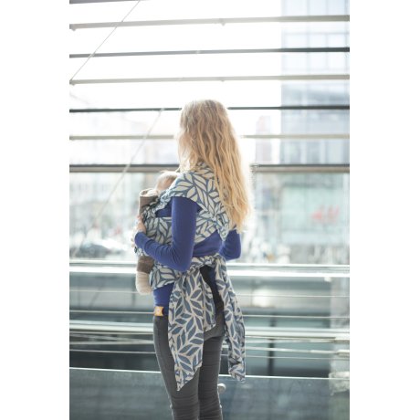 MoniLu ergonomic babycarrier UNI (Adjustable) Leaves Coal