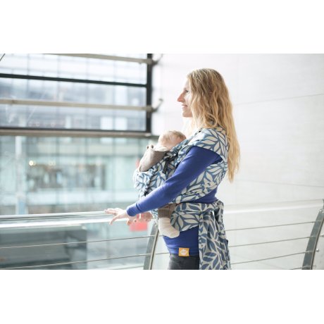 MoniLu ergonomic babycarrier UNI (Adjustable) Leaves Coal