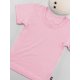 DuoMamas Dětské triko krátký rukáv - světle růžové