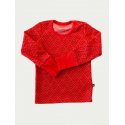 DuoMamas childern T-shirt - long sleeved - merino - red mountains
