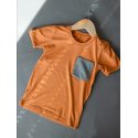 DuoMamas Dětské triko krátký rukáv - s kapsou
