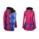 Soft.nosící kabát-jaro/podzim -fuchsie/modrorůžová obloha