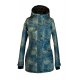 Shara Nosící Softshellový kabát - jaro/podzim - modro zlatá obloha/černá