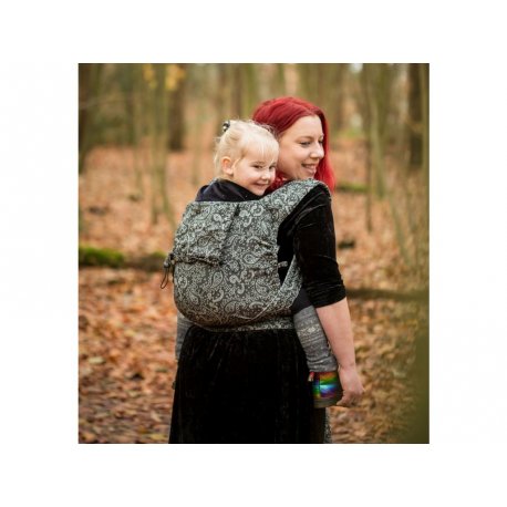 NEKO Half Buckle babycarrier - adjustable - Efes Paisley Hazel Dark