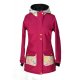 Shara babywearing coat - spring/autumn - raspberry/ornaments