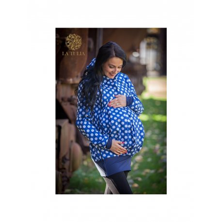 La Tulia babywearing jacket 3in1- Blue dots