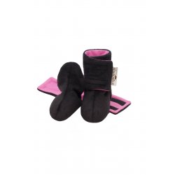 Angel Wings Fluffy Shoes - black-pink