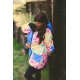 Shara Nosící Softshellový kabát - jaro/podzim -maxi akvarel