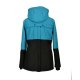 Shara babywearing jacket - spring/autumn - front/back babywearing - black/turquoise