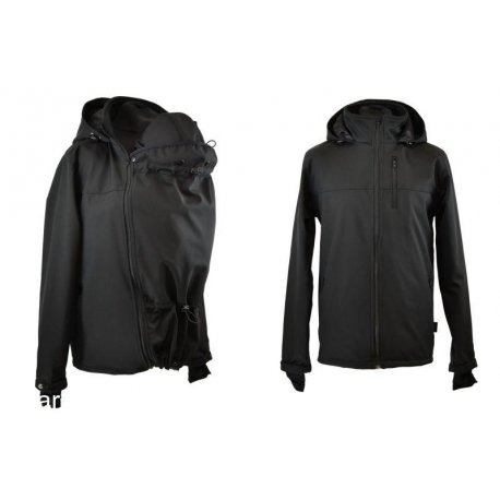 Shara Pánská Nosící Softshelová bunda - jaro/podzim - černá
