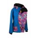 Shara Nosící Softshelová bunda -jaro/podzim -pro přední nošení - petrolej/ornamenty