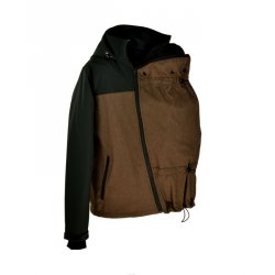 Shara Pánská Nosící Softshelová bunda - zimní - hnědá žíhaná/černá, žíhaná