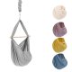 NONOMO® SWINGING HAMMOCK-SET BABY CLASSIC WITH POLYESTER MATTRESS AND CEILING FIXTURE- Light Blue