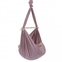 NONOMO® SWINGING HAMMOCK-SET BABY CLASSIC WITH POLYESTER MATTRESS AND CEILING FIXTURE- Lilac